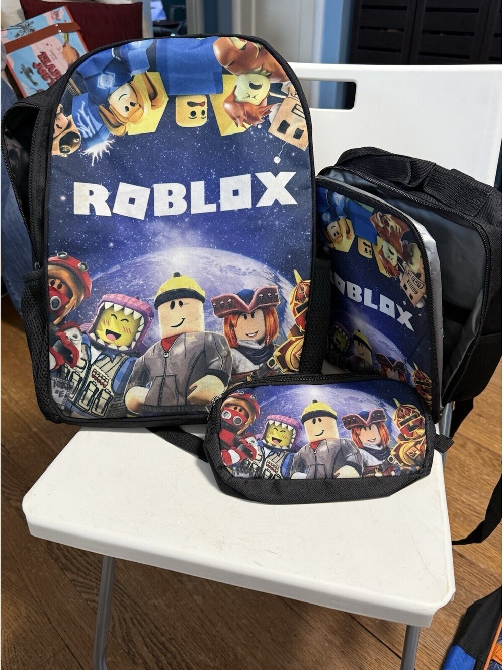Roblox’s Unisex Backpack With Pencil Pouch And Name Tag